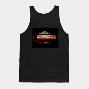 Colorful Red Sky at Pretty Place Tank Top